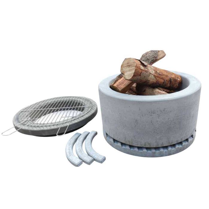 Solidne Palenisko Ogrodowe z Grillem – Beton Architektoniczny Ciężkie!