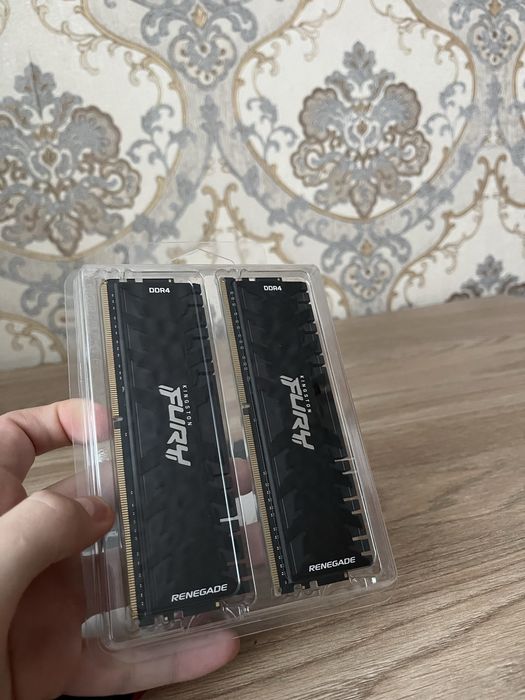 Оперативная память нова kingston fury renegader 2x8gb чистота 3600мт/s
