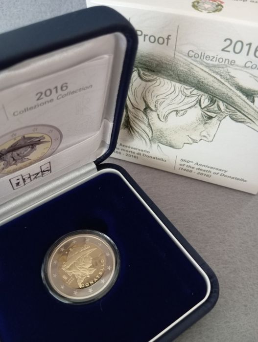 Moedas 2 euros, 2016, Proof, Itália,