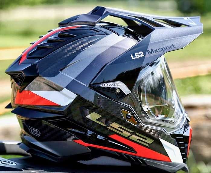 Capacete NOVO LS2 MX701 Explorer Carbon Frontier (30% DESCONTO) Em M e L