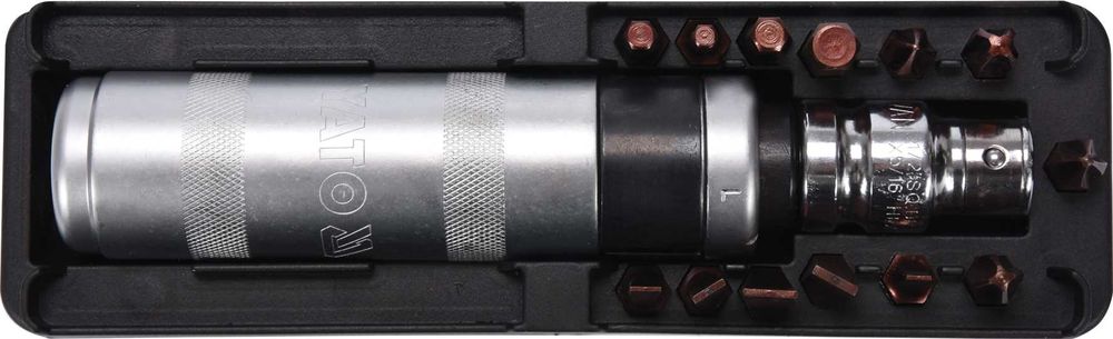 Набір викруток з магнітними наконечниками 15 шт. YATO YT-28015