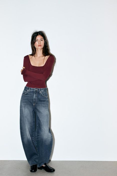 Боді Zara з квадратним вирізом