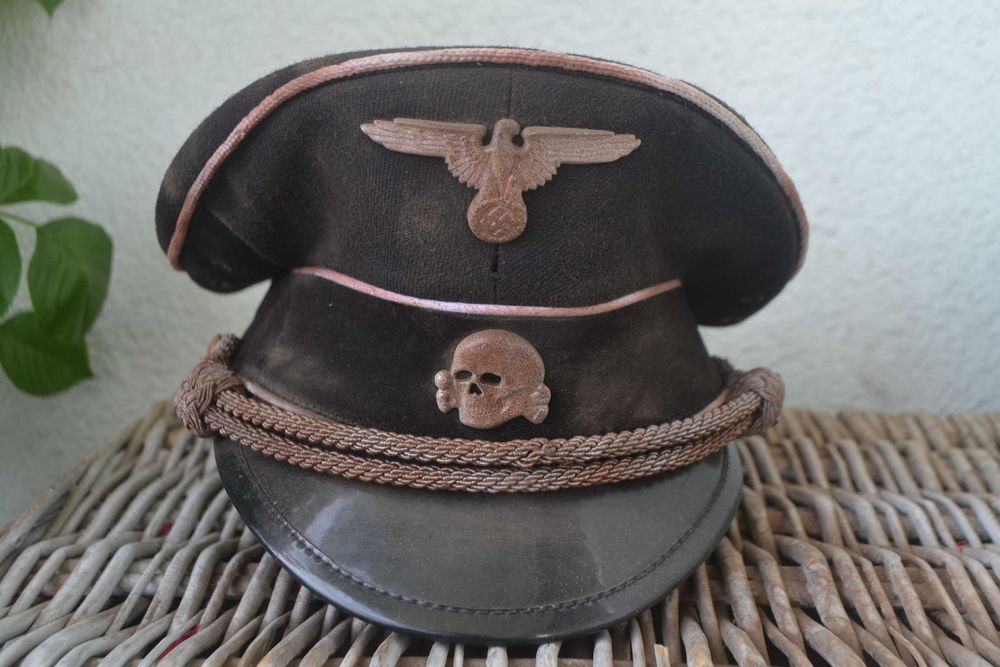 Czapka niemiecka oficera SS Allgemeine Rzesza