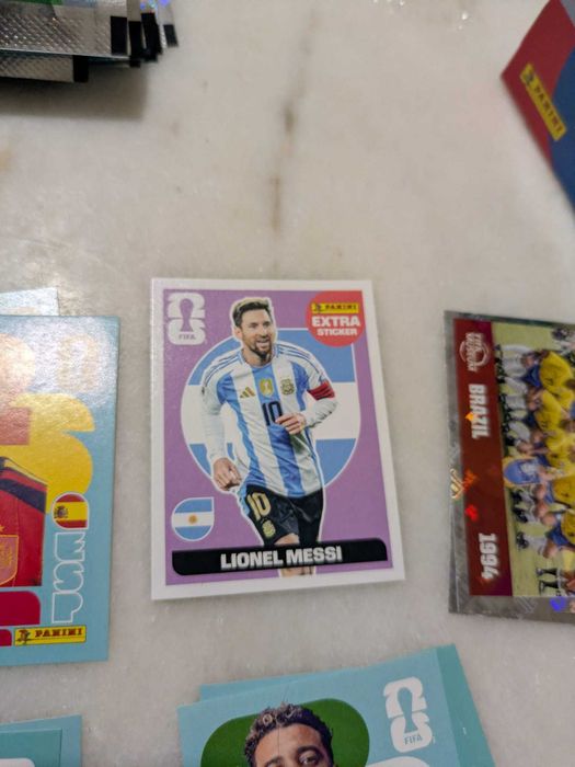 Lionel Messi , purple sticker Panini Fifa World Cup 2026
