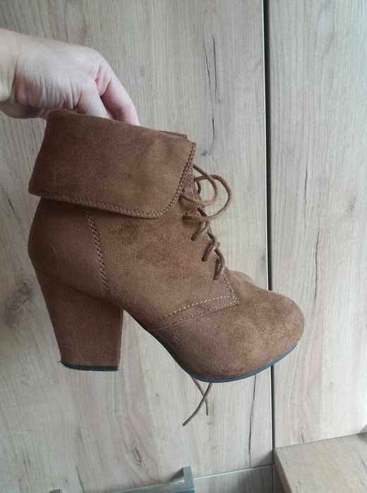 Brązowe botki rozmiar 36 CCC Jennifer