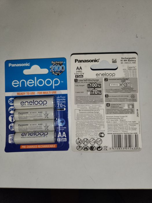 Акумулятор Panasonic Eneloop AA 2100 mAh Ni-Mh, ціна за 4 шт - 1 блістер