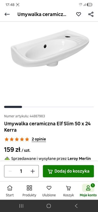 Umywalka ceramiczna