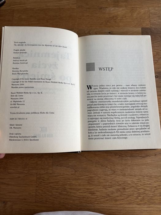 książka Tajemnica życia po śmierci Jenny Randles