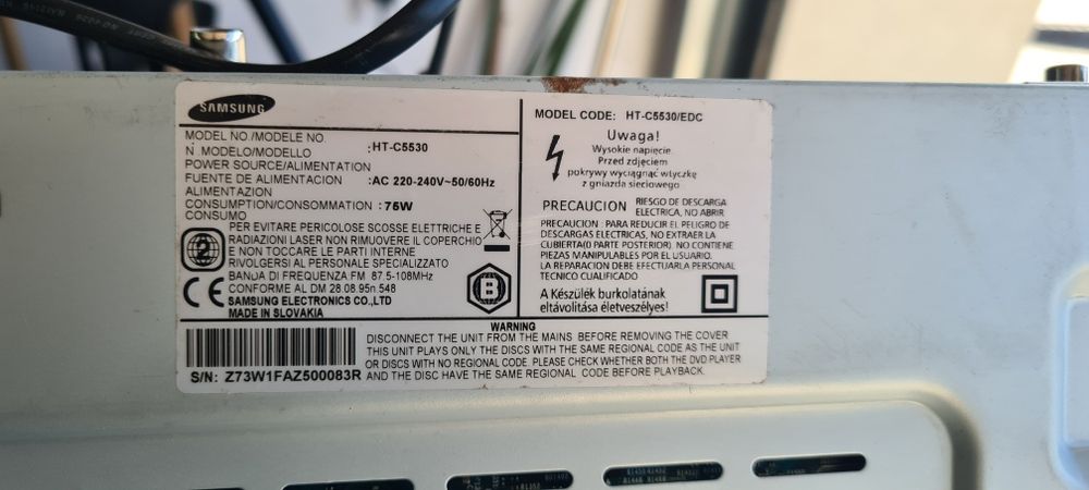 Blu Ray Samsung HT c5530