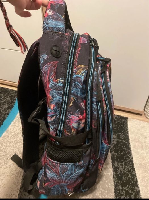 Plecak coolpack czarny w kwiaty