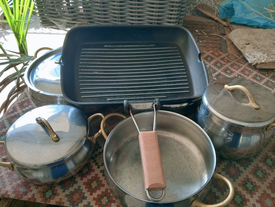 Trem de cozinha  tacho panela e grelhador