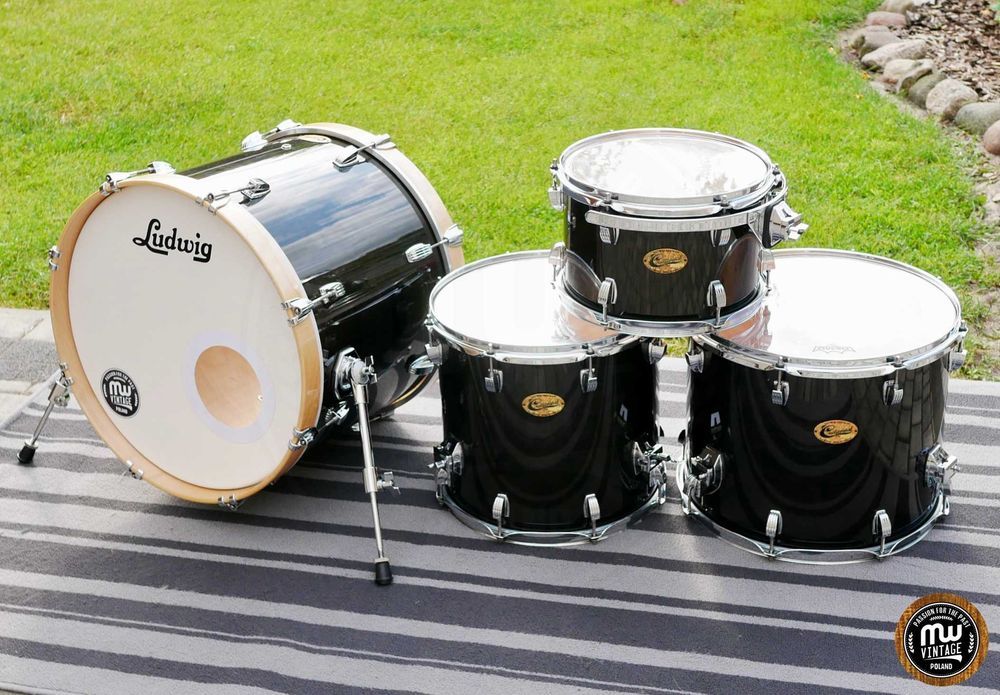 ‼️ Perkusja Ludwig Centennial Maple 20", 12", 14", 16" Trans Black ‼️
