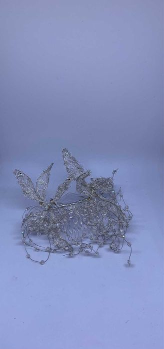 nowy bajkowy grzebyk ślub srebro mała ozdoba tanio okazja boho glam