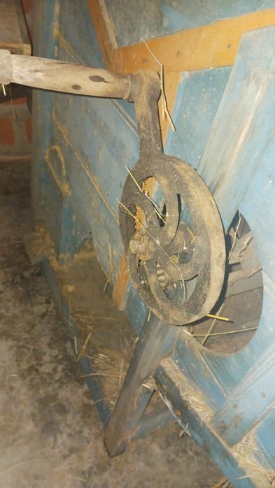 Limpadores de cereais a funcionar