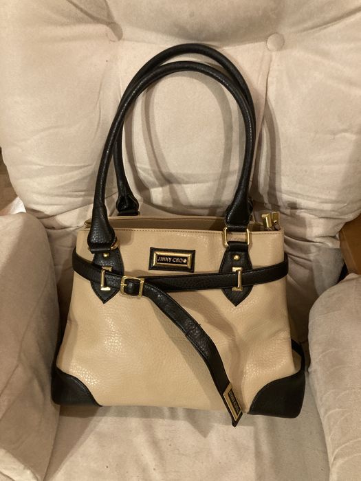 Torebka Jimmy Choo dwukomorowa na ramię