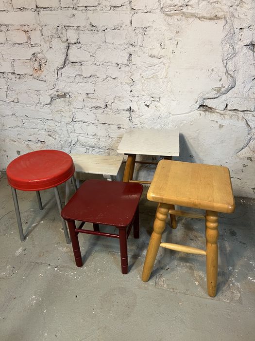 Taboret taborety prl vintage retro