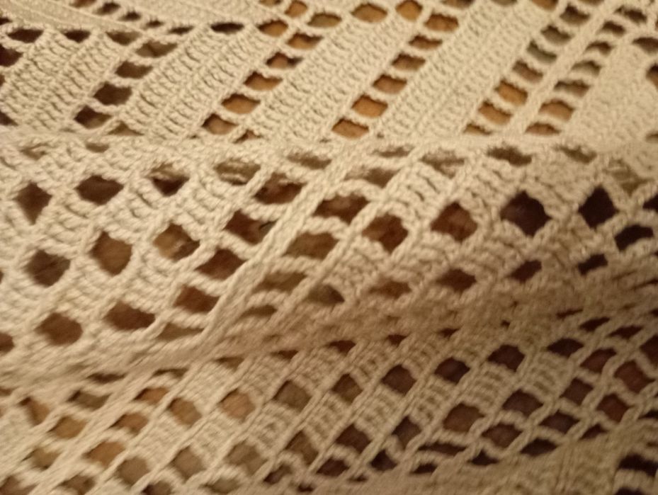 Toalha em renda feita á mão