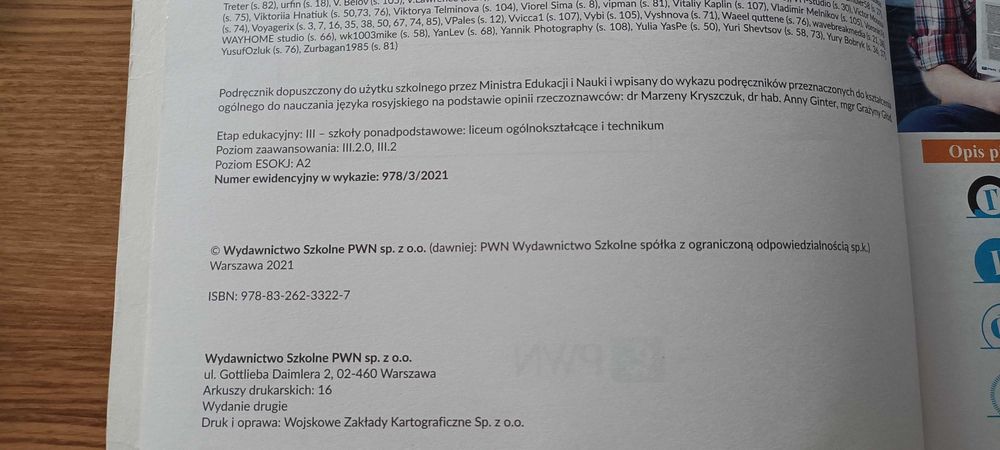 Podręcznik do Języka Rosyjskiego 3 do liceum i technikum