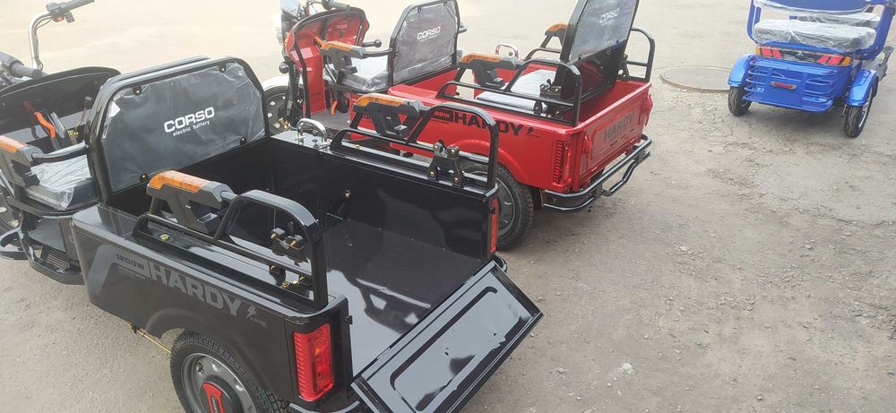 Трицикл вантажо-пасажирський Corso HARDY 1200W, 60V/38Ah