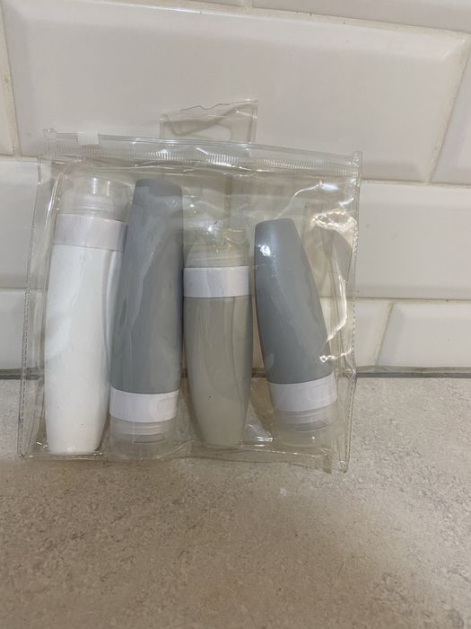 Silikonowe butelki podróżne