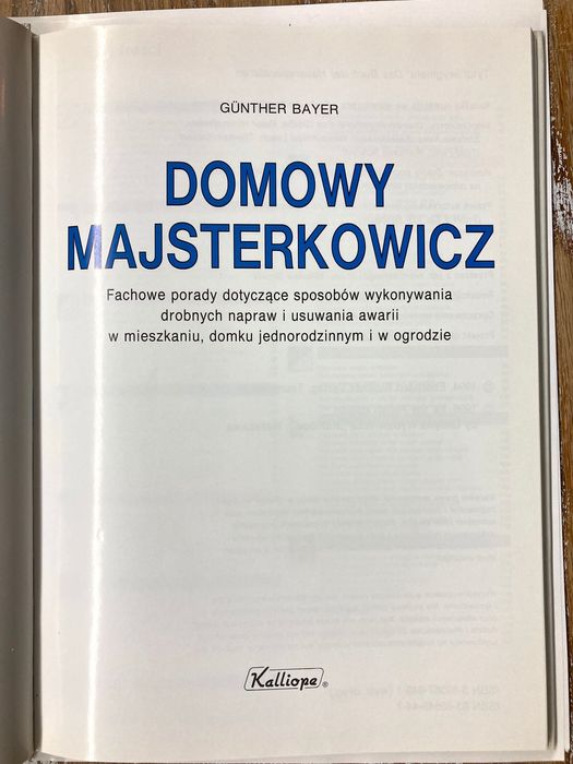 Domowy majsterkowicz Gunther Bayer, poradnik, książka A4-jak nowa