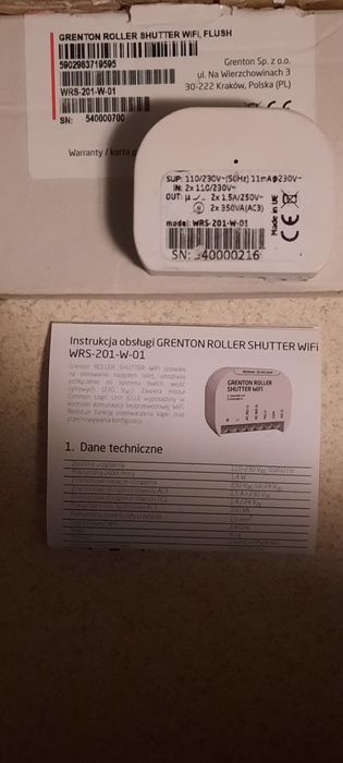 Moduł WiFi do sterowania roletami
