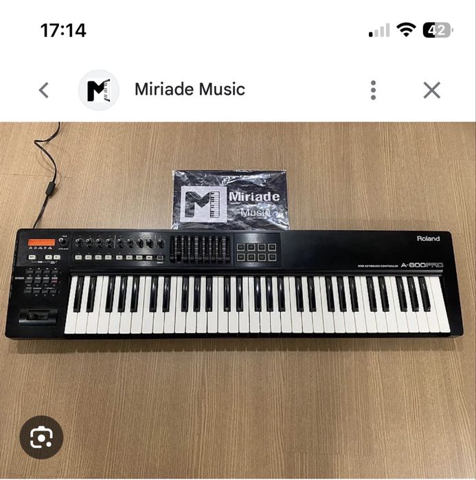 Controlador midi roland A800 pro