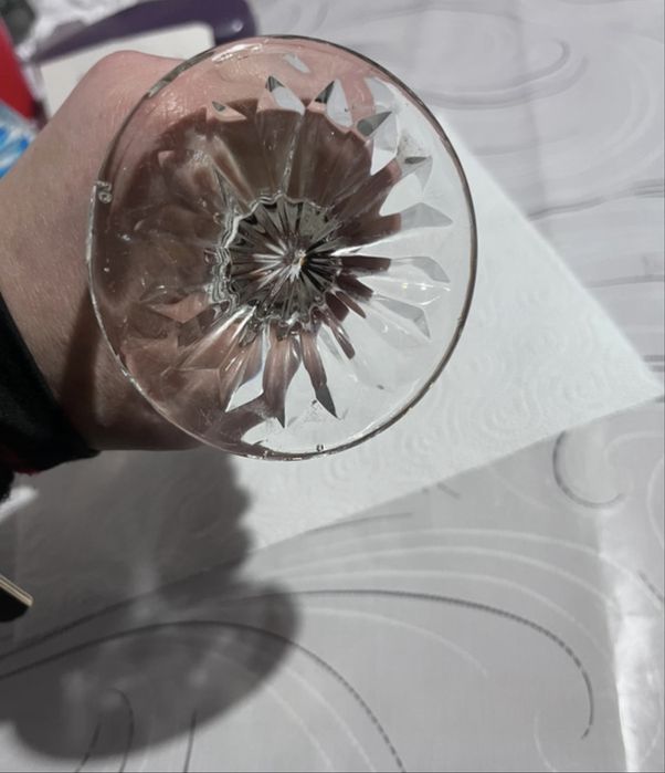 wazon Art Deco z bursztynowym szlifem