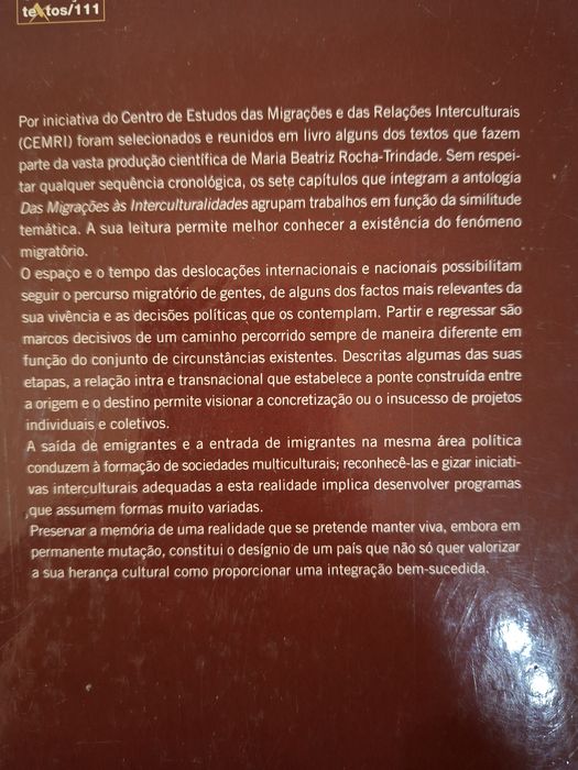 Das Migrações às interculturalidades
