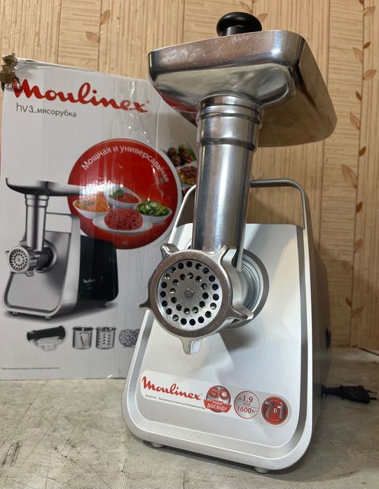 Moulinex ME307832 М'ясорубка 1600Вт Соковижималка Насадки
