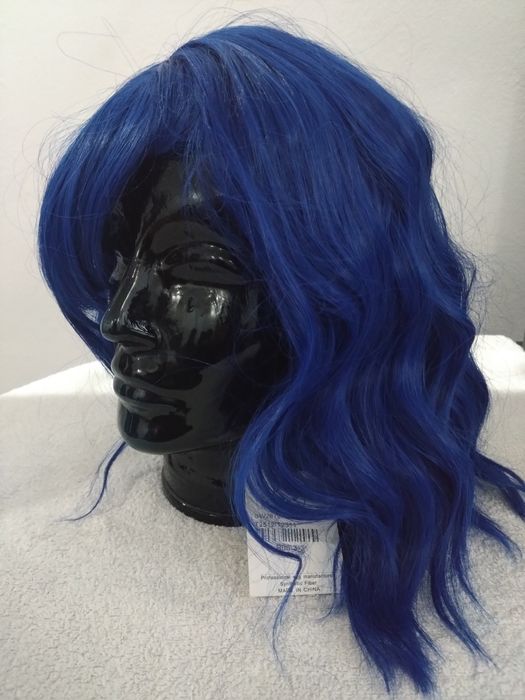 Tantako Peruka włosy damskie niebieskie Wysyłka