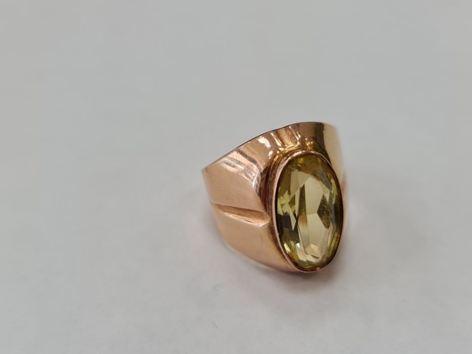 Retro! Wyjątkowy złoty pierścionek/ Radzieckie 583/ 6.98 gram/ R13