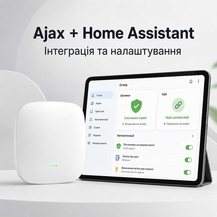 Підключення Ajax до Home Assistant | Інтеграція та налаштування