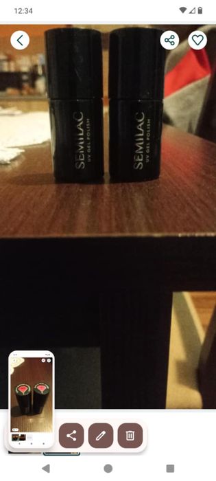 Nowy lakier lakiery do paznokci hybrydowe Semilac 2 sztuki !