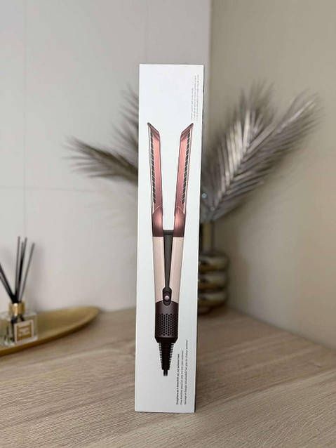 Випрямляч-фен для волосся 2в1 Airstrait HT-01 Kanzan Pink Бежевий колі