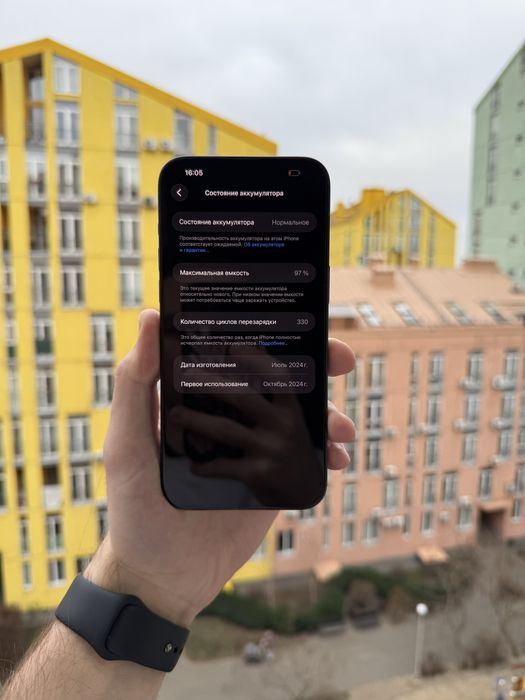 97% Аккум Идеал iPhone 15 Pro Max 256Gb Blue Titanium Neverlock Айфон