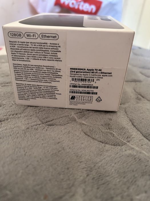 Apple TV 4K  128GB Wi-Fi + Ethernet – Como Nova