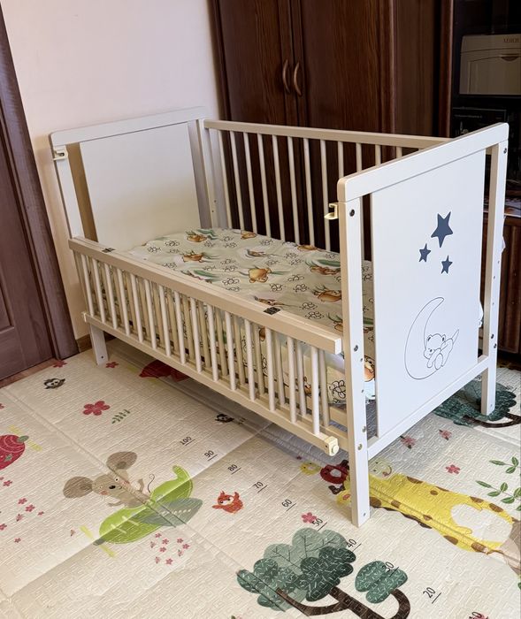 дитяче ліжко матрац кокосовий 120*60 для немовлят новонародженого детская кровать кроватка с матрасом кокосовым