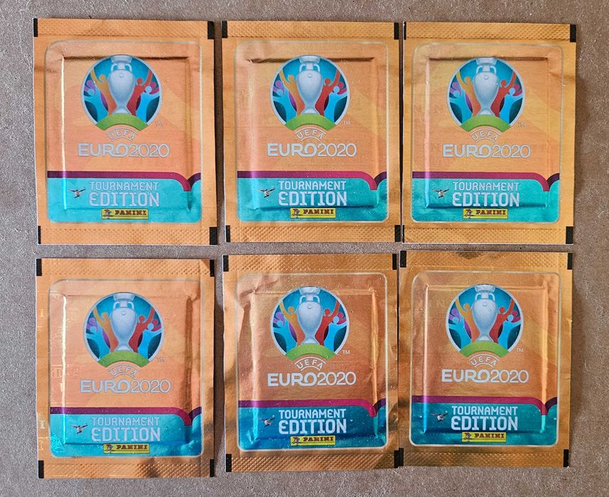 Caderneta EURO 2020 + 6 carteiras