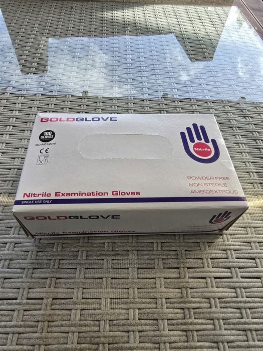 Rękawiczki nitrylowe rozmiar L