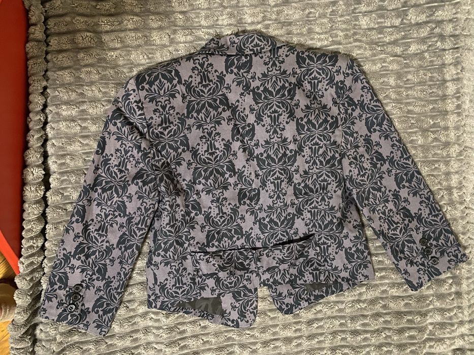 Укорочений сірий жакет