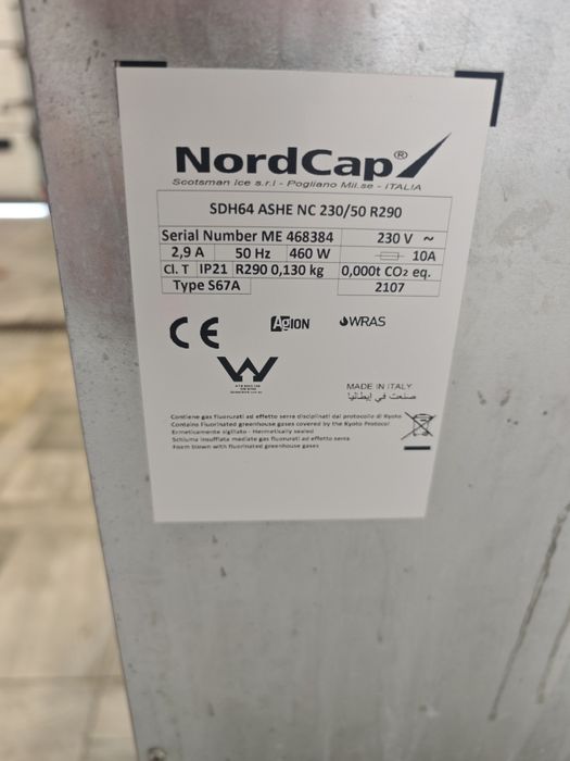 Льодогенератор 64 кг NordCap італія