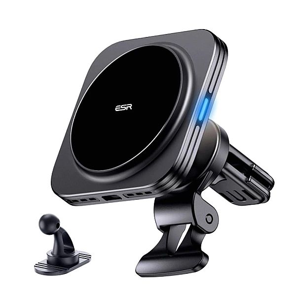 Esr Halolock Magnetic Magsafe Vent Car Mount Wireless Charger Qi2/15W