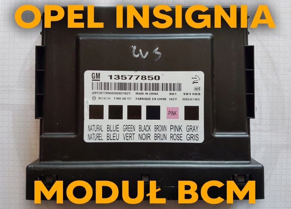 BCM Opel Insignia,Astra ,Meriva ,Zafira i inne naprawa, programowanie