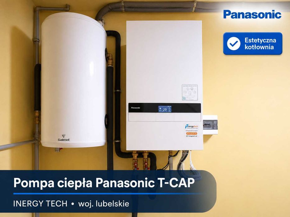 Pompa ciepła Panasonic T-CAP 9 kW – kompletny montaż i kotłownia