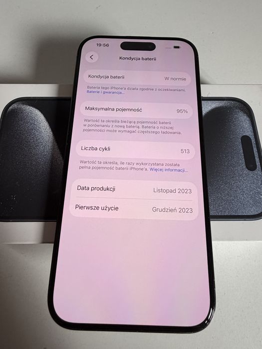Bateria 95% iPhone 15 Pro 1TB Titanium Black