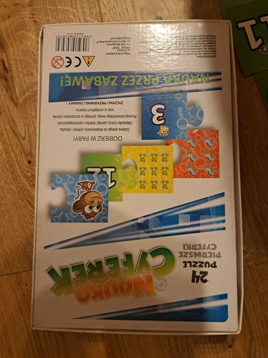 Puzzle Nauka Cyferek 3+