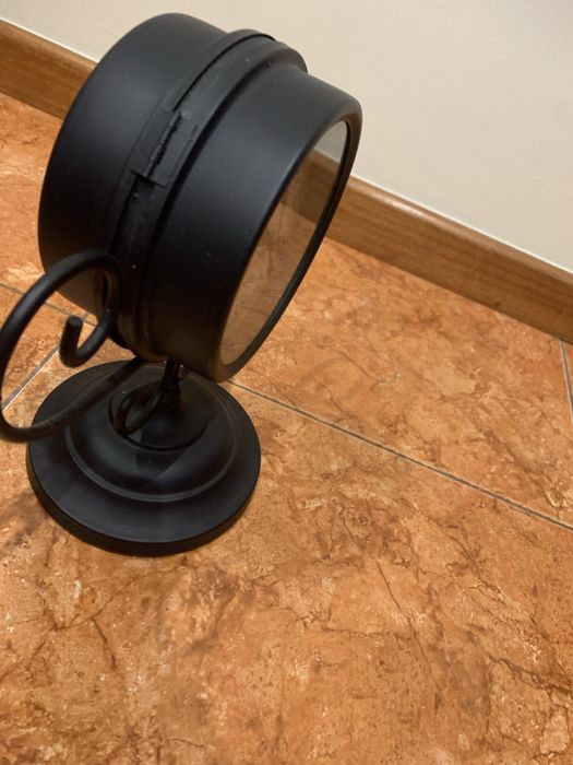 Relogio preto imitar o antigo em latao