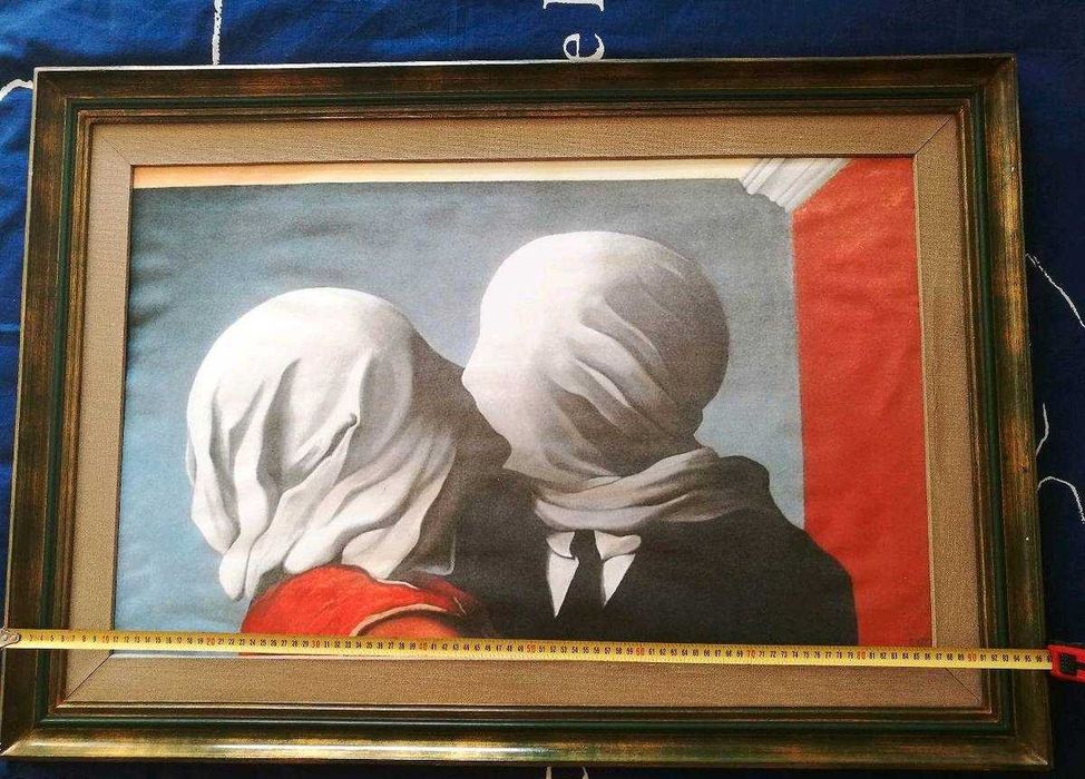 Quadro The Lovers de René Magritte com moldura vendo ou troco