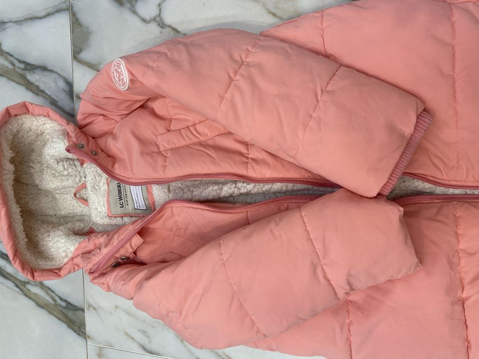 Зимова куртка пальто на дівчинку 134 р. на меху